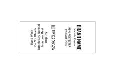 Etiquetas de composição têxtil Model TC-M25