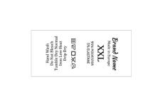 Etiquetas de composição têxtil Model TC-M31