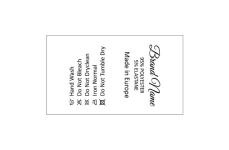 Etiquetas de composição têxtil Model TC-M40