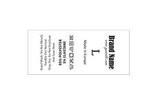 Etiquetas de composição têxtil Model TC-M42