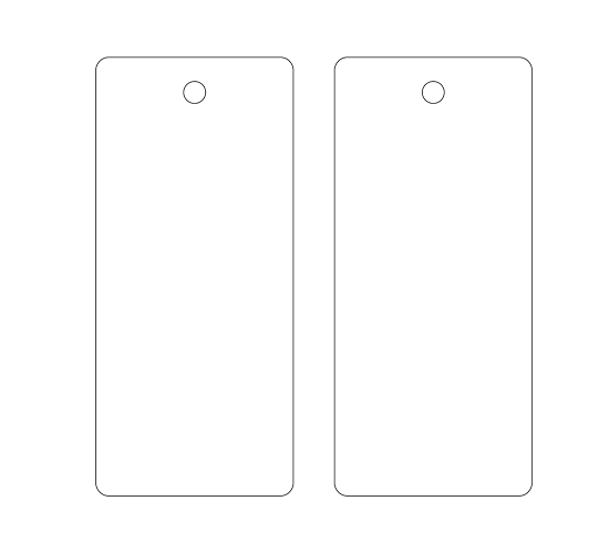 Etiqueta de cartão Model HT-M117