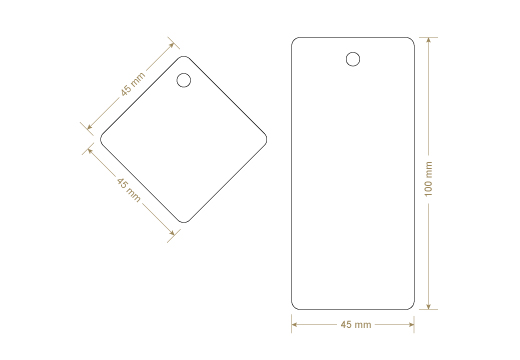 Etiqueta de pendura Model HT-M94