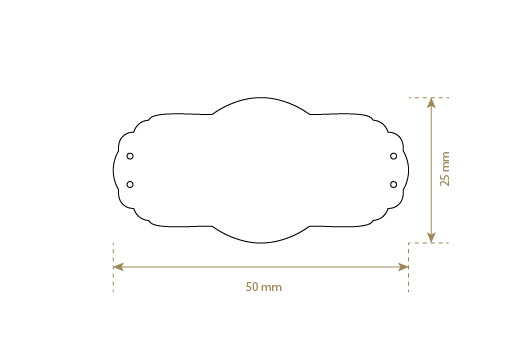 Etiqueta de couro artificial Model EP-M105