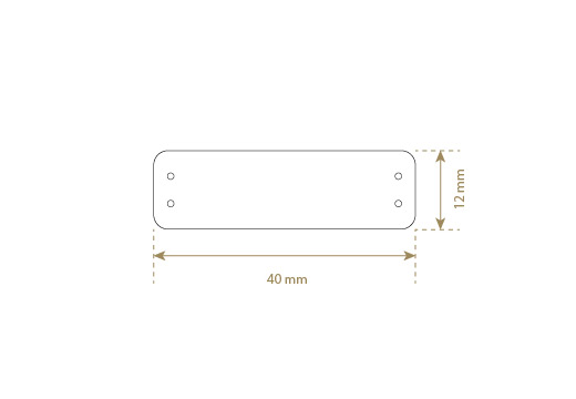 Etiqueta de couro sintético Model EP-M108