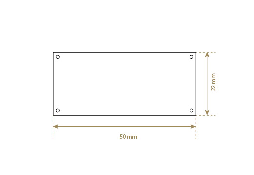 Etiqueta de couro sintético Model EP-M110
