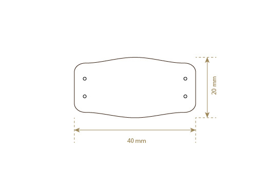 Etiqueta em imitação de couro Model EP-M114