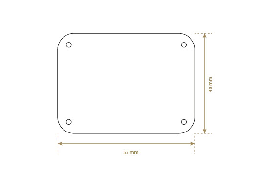 Etiqueta de couro sintético Model EP-M123