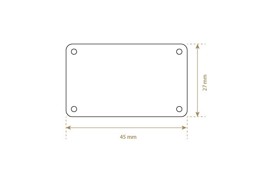 Etiqueta de couro sintético Model EP-M132
