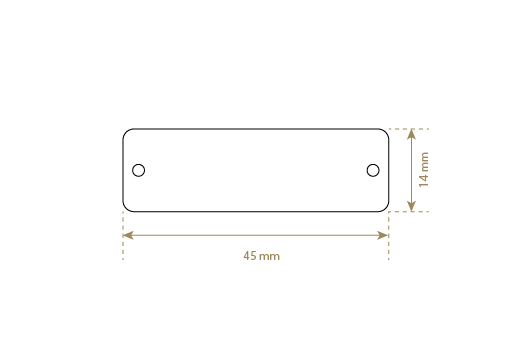 Etiqueta de couro sintético Model EP-M162