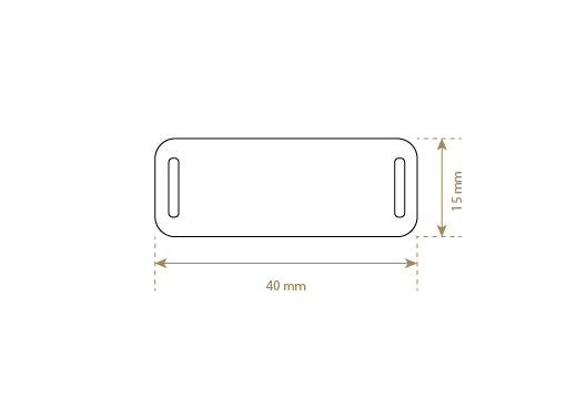 Etiqueta de couro sintético Model EP-M169