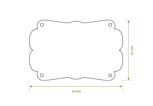 Etiquetas de couro legítimo Model EP-M42