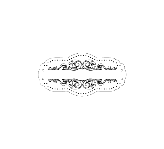 Etiquetas de couro legítimo Model EP-M5