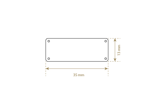 Etiquetas de couro legítimo Model EP-M63