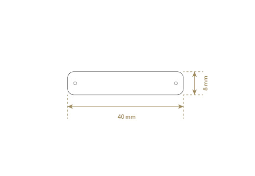 Etiquetas de couro legítimo Model EP-M7