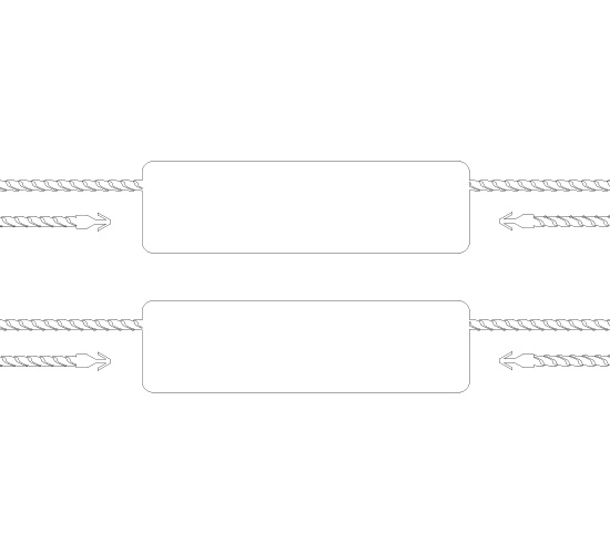 Selo plástico para roupas Model ST-M242