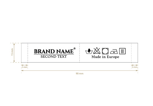 Etiqueta de tecido Model TL-M61