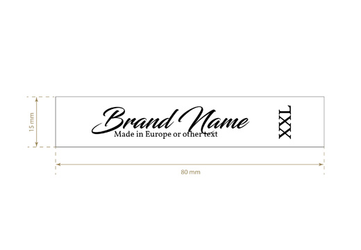 Etiqueta de tecido impressa Smart Style Model TL-M21