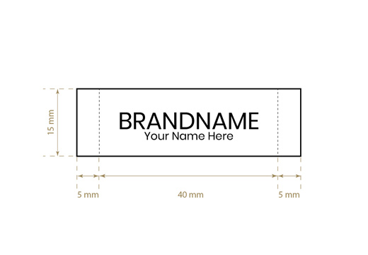 Etiqueta de tecido Model WL-M10