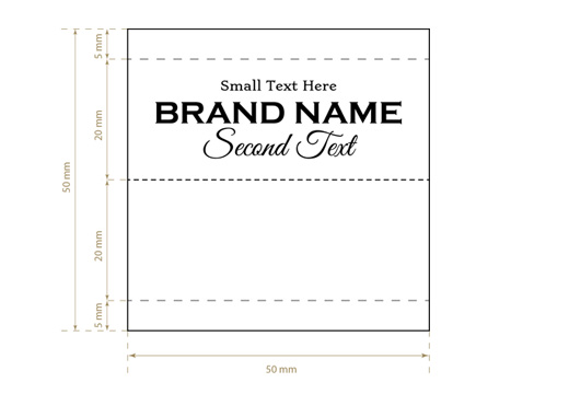 Etiqueta de tecido Grand Style Model WL-M38