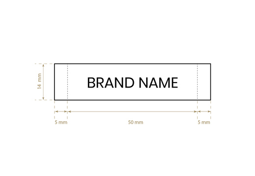 Etiqueta bordada para roupas Model WL-M42