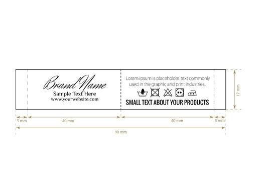 Etiquetas tecidas Trade Style Model WL-M62