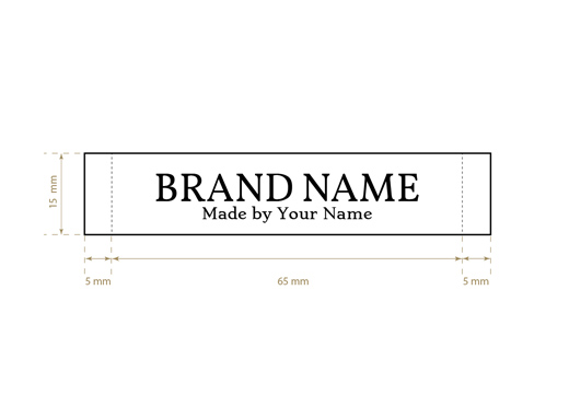 Etiqueta tecida Model WL-M89